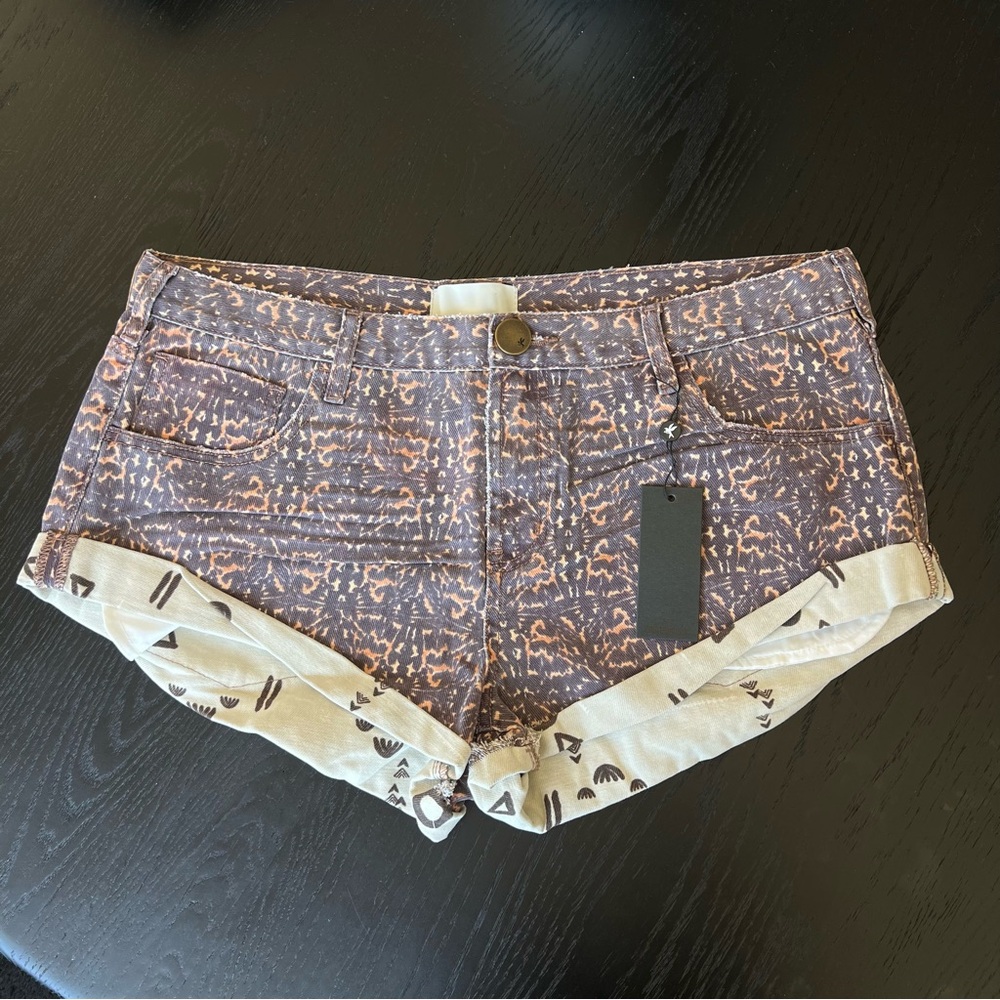 One Teaspoon Bandit Leopard Shorts 32